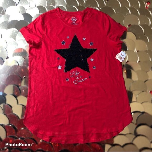 NWT Girls T Shirt sequence changing star. 14/16 - Picture 1 of 11